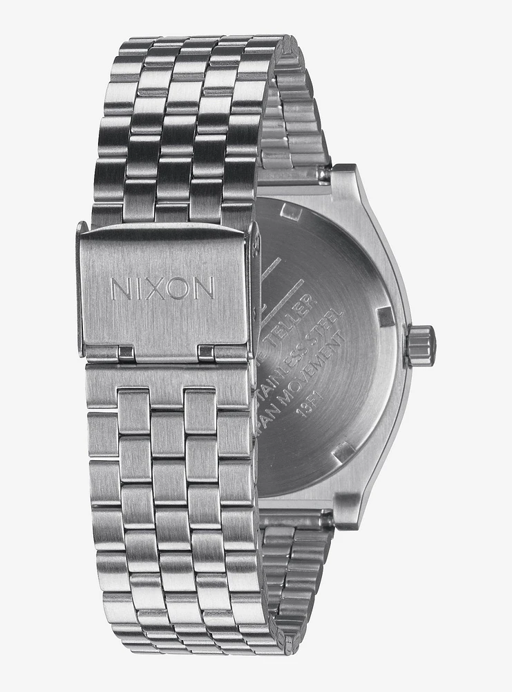 Nixon Time Teller Silver Turquoise Watch