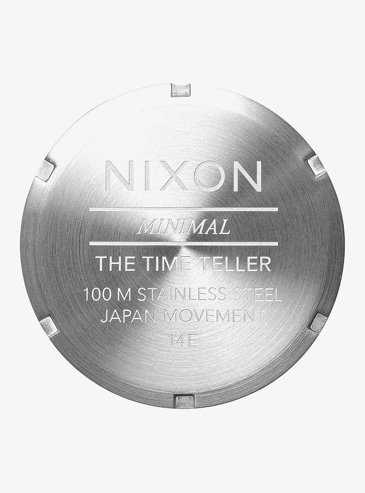 Nixon Time Teller Silver Turquoise Watch