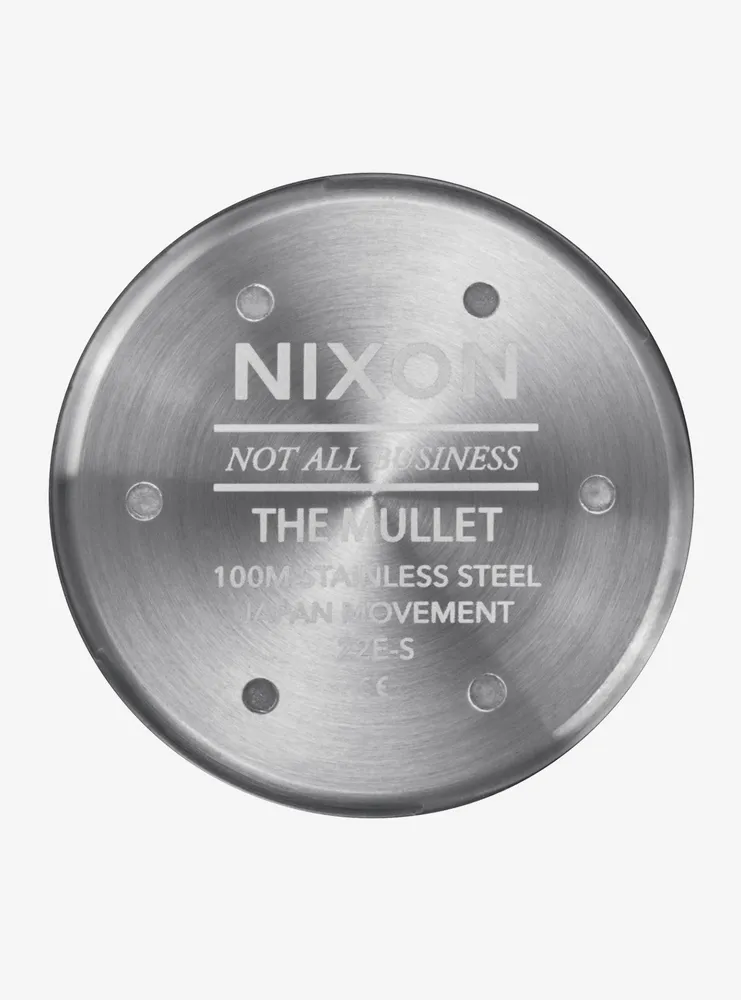 Nixon Mullet Silver x Teal Watch