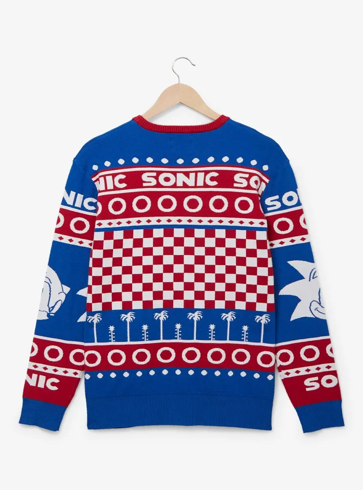 Sonic the Hedgehog Tonal Portrait Holiday Sweater - BoxLunch Exclusive