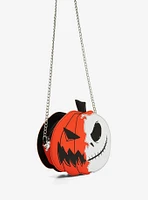 The Nightmare Before Christmas Jack Pumpkin Split Glow-In-The-Dark Crossbody Bag