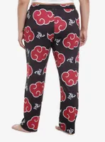 Naruto Shippuden Akatsuki Clouds Girls Pajama Pants Plus