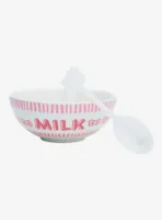 Hello Kitty Strawberry Cereal Bowl With Color-Changing Spoon