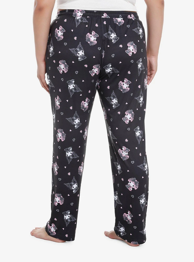 My Melody and Kuromi Lolita Girls Pajama Pants Plus