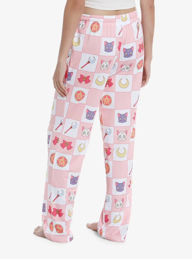 Pretty Guardian Sailor Moon Icons Grid Pajama Pants