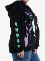 Scream Ghost Face Jumbo Graphic Girls Hoodie Plus