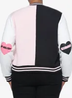 My Melody & Kuromi Split Girls Varsity Jacket Plus