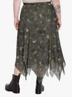 Forest Fairy Hanky Hem Midi Skirt Plus By Amy Brown