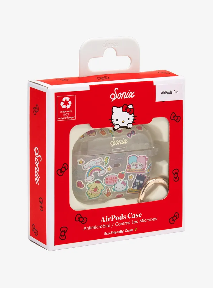 Sanrio Hello Kitty & Friends Sticker Allover Print Pro Wireless Earbuds Case
