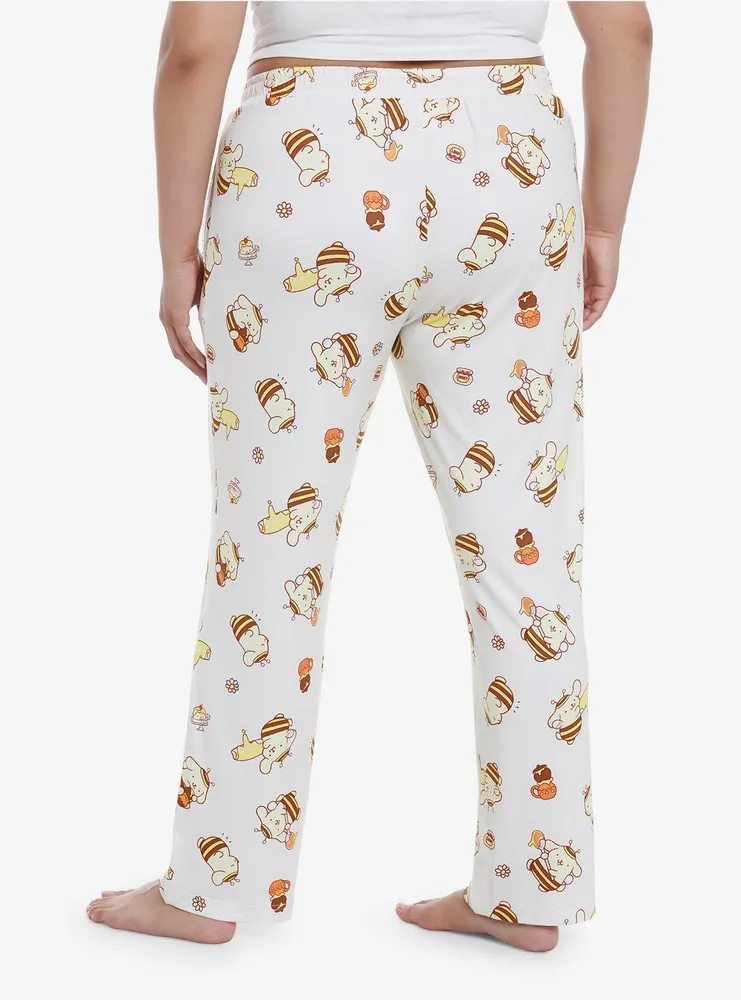 Pompompurin Honeybee Pastries Girls Pajama Pants Plus