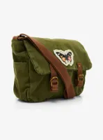 Olive Butterfly Messenger Crossbody Bag