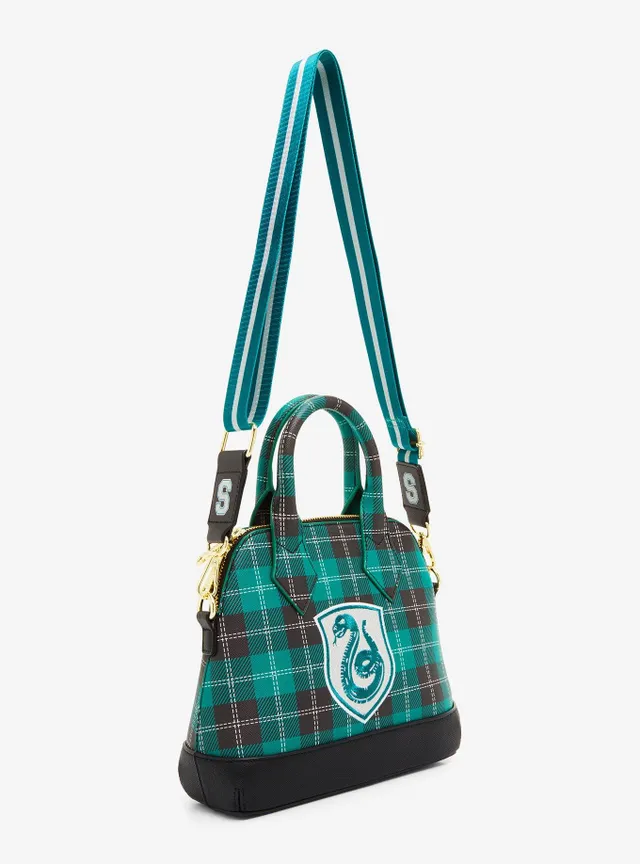 Boxlunch Loungefly Harry Potter Slytherin Plaid Crossbody Bag