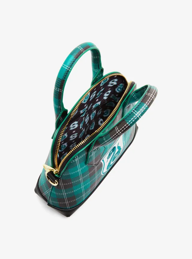 Boxlunch Loungefly Harry Potter Slytherin Plaid Crossbody Bag