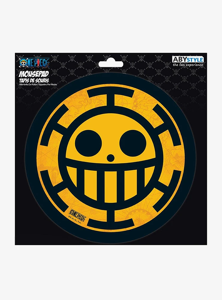 One Piece Captain Trafalgar Law Emblem Mousepad