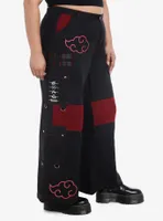 Naruto Shippuden Akatsuki Mesh Wide Leg Cargo Pants Plus