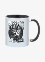 Purr Evil Meow Cemetery Mug 11oz