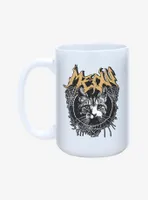 Meow Cat Spiderweb Mug 15oz