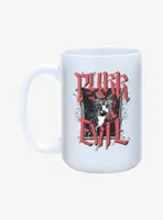 Purr Evil Cat Portrait Mug 15oz