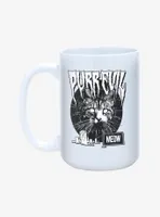 Purr Evil Meow Cemetery Mug 15oz