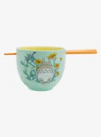 Studio Ghibli My Neighbor Totoro Floral Totoro Ramen Bowl with Chopsticks - BoxLunch Exclusive