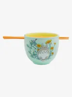 Studio Ghibli My Neighbor Totoro Floral Totoro Ramen Bowl with Chopsticks - BoxLunch Exclusive