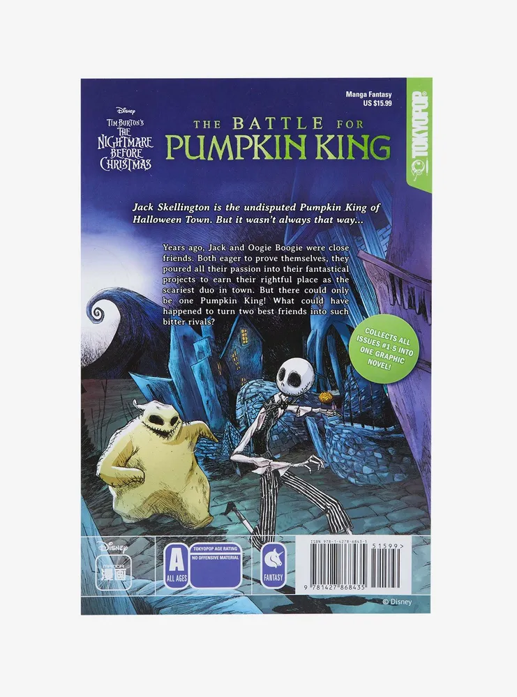 Disney The Nightmare Before Christmas The Battle for Pumpkin King Graphic Novel