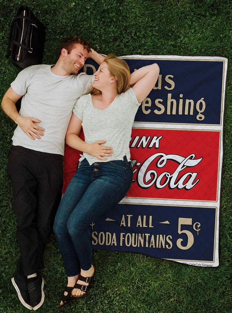 Coca-Cola Delicious Refreshing Impresa Picnic Blanket