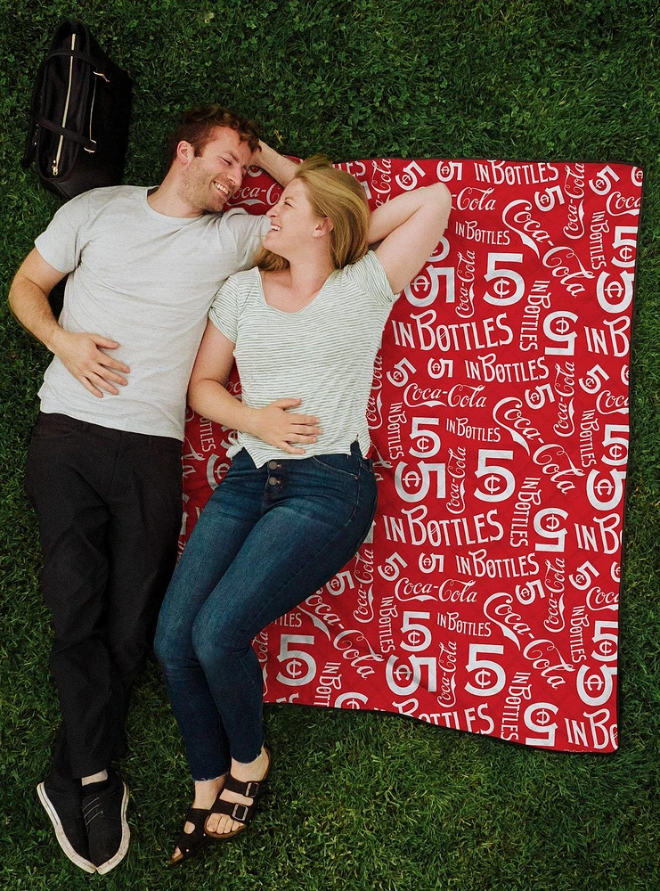 Coca-Cola In Bottles Impresa Picnic Blanket