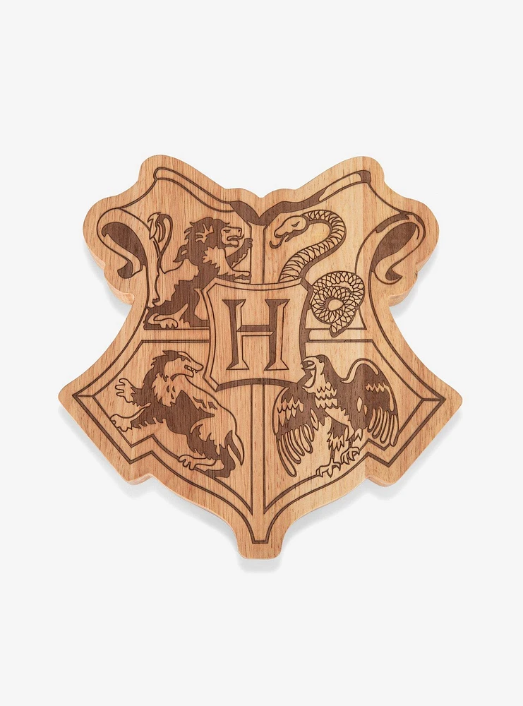 Harry Potter Hogwarts Crest Parawood Cheese Set with Tools