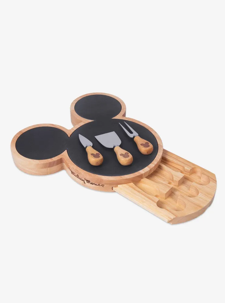 Disney Mickey Mouse Parawood Slate Cheese Board with Cheese Knife Set