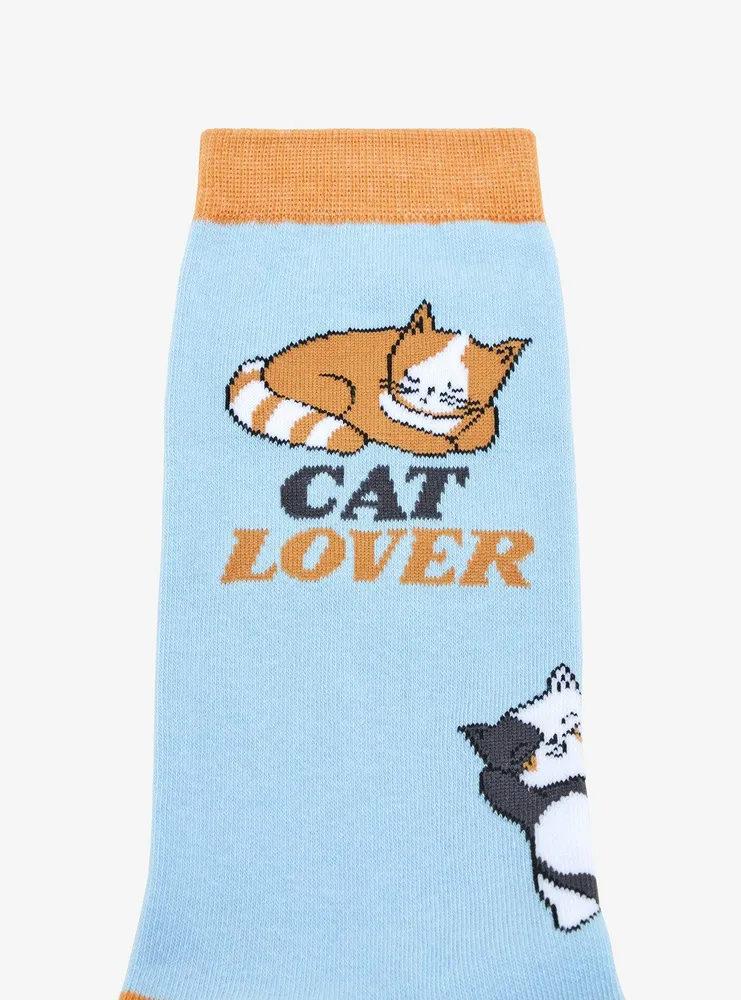 Cool Socks Cat Lover Allover Print Crew Socks
