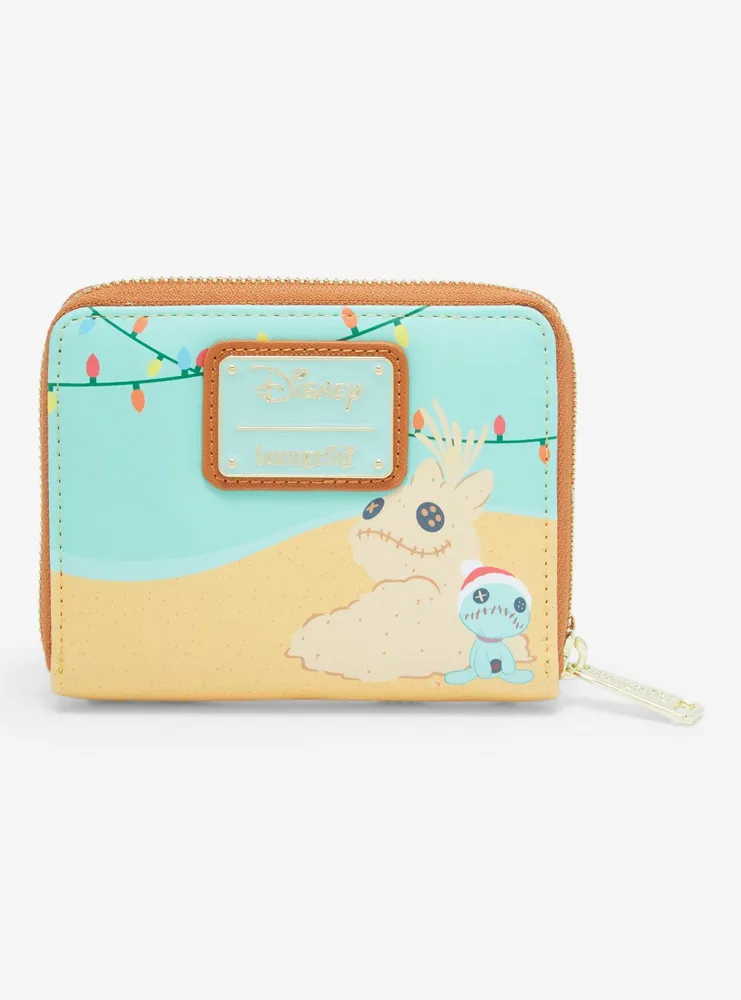 Loungefly Disney Lilo & Stitch Sand Snowman Small Zip Wallet - BoxLunch Exclusive