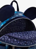 Loungefly Disney Snowflake Minnie Mouse Ears Mini Backpack - BoxLunch Exclusive