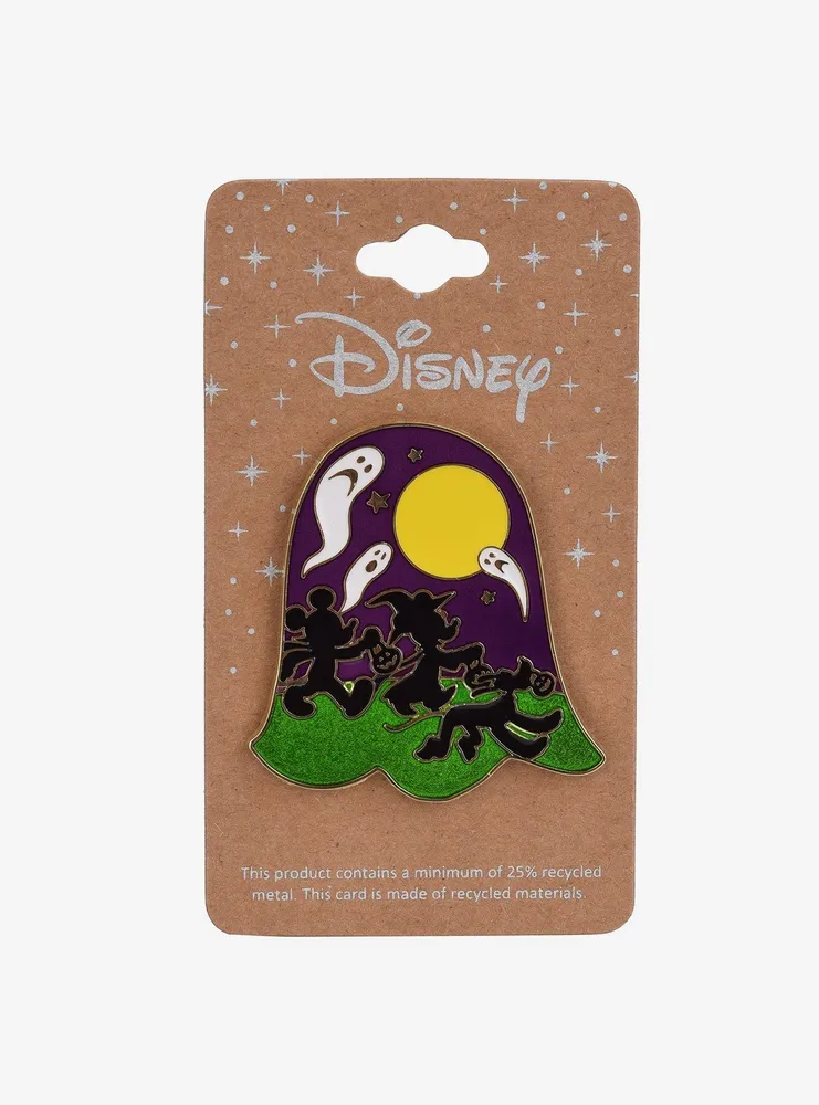 Disney Mickey Mouse & Friends Ghost Silhouette Enamel Pin - BoxLunch Exclusive