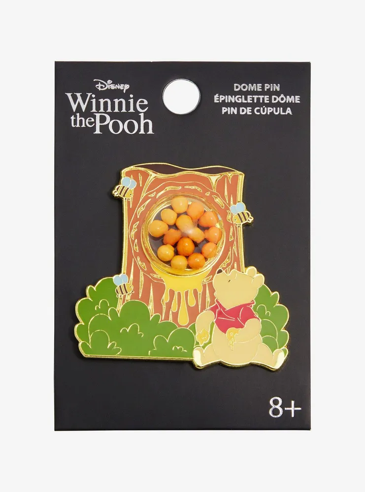 Loungefly Disney Winnie the Pooh Tree Stump Dome Enamel Pin - BoxLunch Exclusive