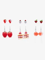 Strawberry Fruit & Dessert Earring Set - BoxLunch Exclusive