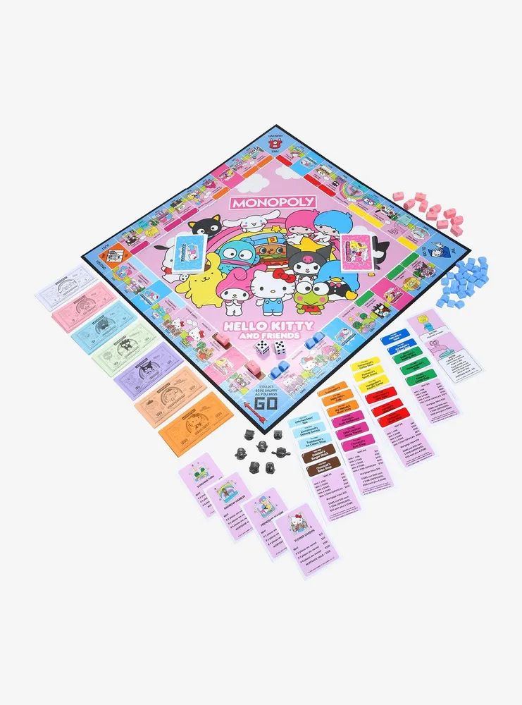 Hot Topic Monopoly Hello Kitty And Friends Edition Board Game