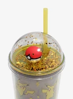 Pokemon Pikachu Glitter Dome Acrylic Travel Cup