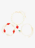 Strawberry Pearl Bracelet Set - BoxLunch Exclusive