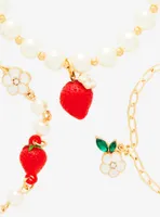 Strawberry Pearl Bracelet Set - BoxLunch Exclusive