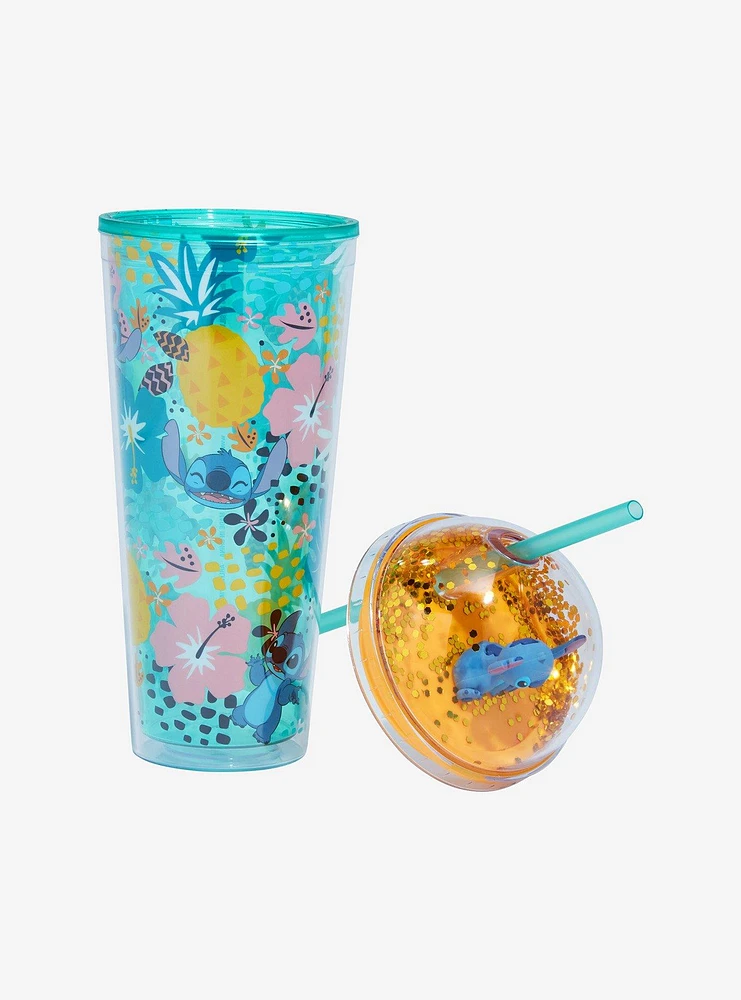 Disney Stitch Tropical Dome Acrylic Travel Cup