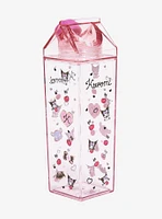 Kuromi Allover Print Milk Carton Water Bottle