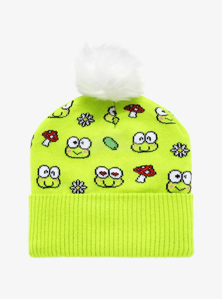 Keroppi Flowers Pom Beanie