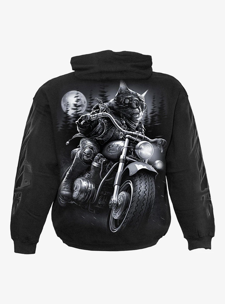 Spiral Nine Lives Hoodie Black