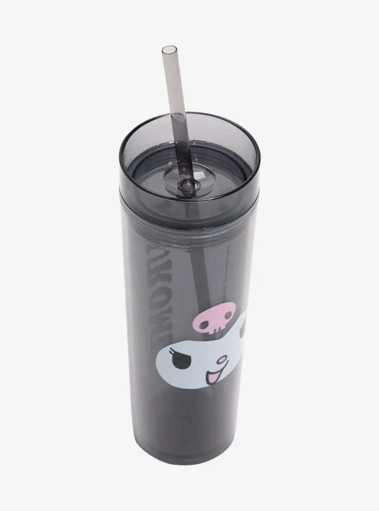 Hot Topic Kuromi Face Skinny Acrylic Travel Cup