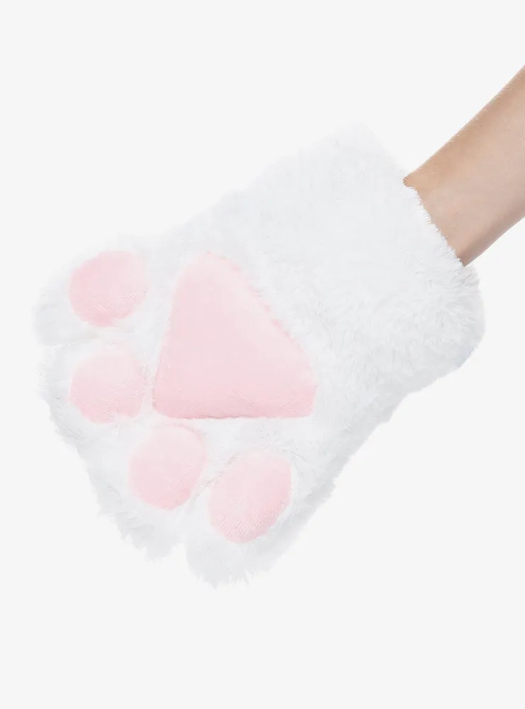 Cat Fuzzy Paw Glove Set