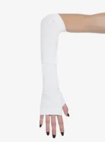 Cream Ballet Wrap Arm Warmers