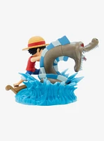 Banpresto One Piece World Collectible Figure Log Stories Monkey D. Luffy and Sea Monster Figure