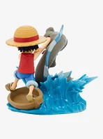 Banpresto One Piece World Collectible Figure Log Stories Monkey D. Luffy and Sea Monster Figure