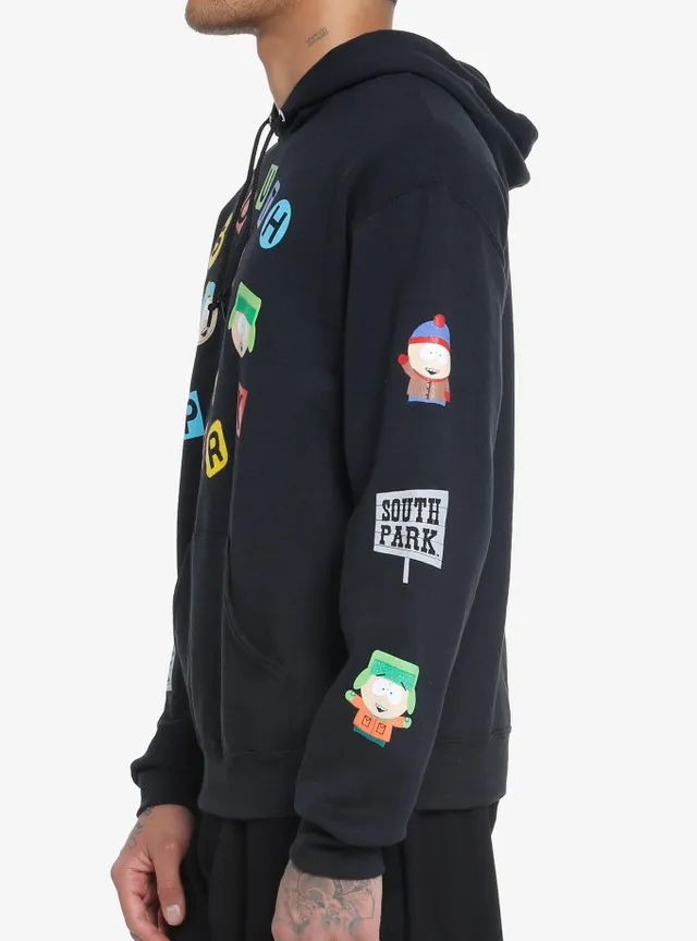 Unisex Freeze Max Black South Park Characters Pullover Hoodie